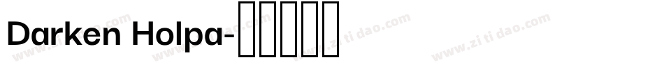 Darken Holpa字体转换